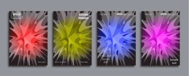 Yaratıcı renkli kapak. Kapak tasarımı.