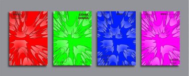 Yaratıcı renkli kapak. Kapak tasarımı.