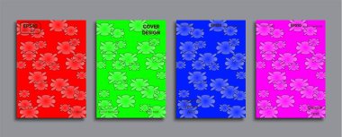 Yaratıcı renkli kapak. Kapak tasarımı.