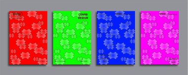 Yaratıcı renkli kapak. Kapak tasarımı.