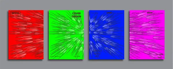 創造的な色のカバー カバーデザイン — ストックベクタ