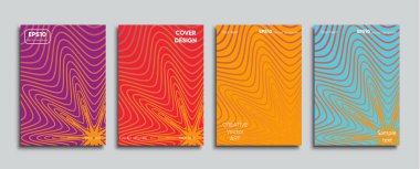 Yaratıcı renkli kapak. Kapak tasarımı.