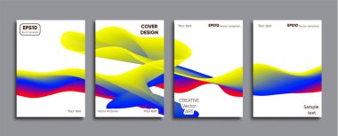 Yaratıcı renkli kapak. Kapak tasarımı.