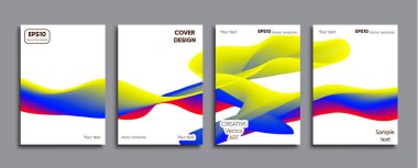 Yaratıcı renkli kapak. Kapak tasarımı.