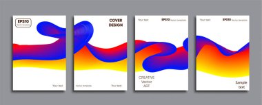 Yaratıcı renkli kapak. Kapak tasarımı.