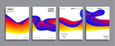 Yaratıcı renkli kapak. Kapak tasarımı.