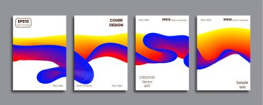 Yaratıcı renkli kapak. Kapak tasarımı.