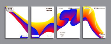 Yaratıcı renkli kapak. Kapak tasarımı.