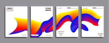 Yaratıcı renkli kapak. Kapak tasarımı.