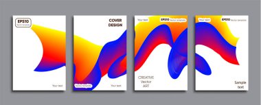 Yaratıcı renkli kapak. Kapak tasarımı.