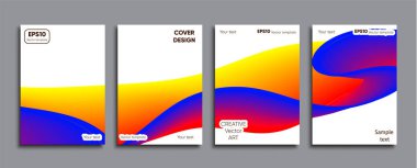 Yaratıcı renkli kapak. Kapak tasarımı.