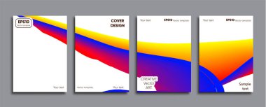 Yaratıcı renkli kapak. Kapak tasarımı.