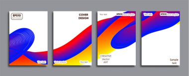 Yaratıcı renkli kapak. Kapak tasarımı.