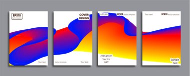 Yaratıcı renkli kapak. Kapak tasarımı.