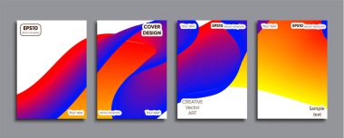 Yaratıcı renkli kapak. Kapak tasarımı.