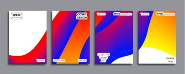 Yaratıcı renkli kapak. Kapak tasarımı.