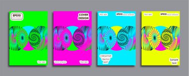 Yaratıcı renkli kapak. Kapak tasarımı.