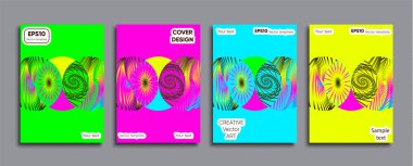 Yaratıcı renkli kapak. Kapak tasarımı.