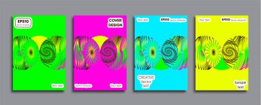 Yaratıcı renkli kapak. Kapak tasarımı.