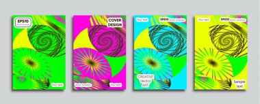 Yaratıcı renkli kapak. Kapak tasarımı.