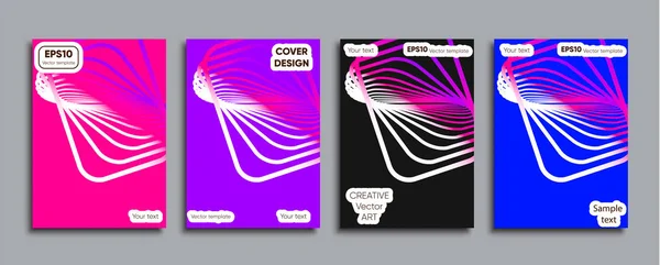 Kreativer Farbiger Einband Cover Design — Stockvektor