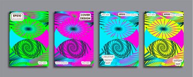 Yaratıcı renkli kapak. Kapak tasarımı.