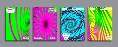 Yaratıcı renkli kapak. Kapak tasarımı.