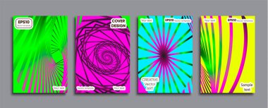 Yaratıcı renkli kapak. Kapak tasarımı.