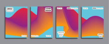 Yaratıcı renkli kapak. Kapak tasarımı.