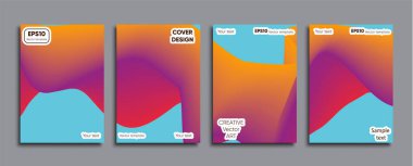 Yaratıcı renkli kapak. Kapak tasarımı.