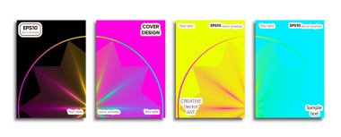 Yaratıcı renkli kapak. Kapak tasarımı.