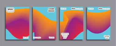 Yaratıcı renkli kapak. Kapak tasarımı.