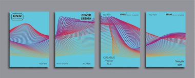 Yaratıcı renkli kapak. Kapak tasarımı.