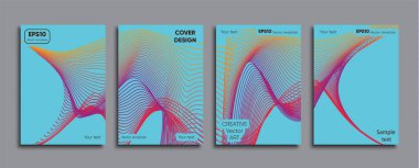 Yaratıcı renkli kapak. Kapak tasarımı.