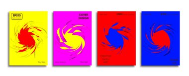 Yaratıcı renkli kapak. Kapak tasarımı.