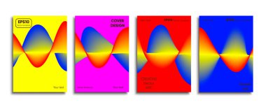 Yaratıcı renkli kapak. Kapak tasarımı.