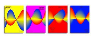 Yaratıcı renkli kapak. Kapak tasarımı.