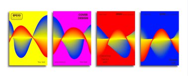 Yaratıcı renkli kapak. Kapak tasarımı.