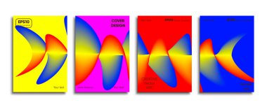 Yaratıcı renkli kapak. Kapak tasarımı.