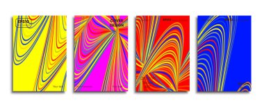 Yaratıcı renkli kapak. Kapak tasarımı.