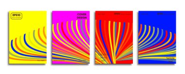 Yaratıcı renkli kapak. Kapak tasarımı.