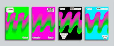 Yaratıcı renkli kapak. Kapak tasarımı.