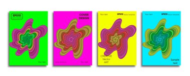 Yaratıcı renkli kapak. Kapak tasarımı.