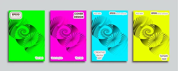 Kreativer Farbiger Einband Cover Design — Stockvektor