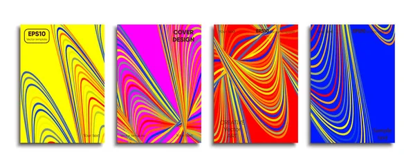 Copertina Colorata Creativa Disegno Copertina — Vettoriale Stock
