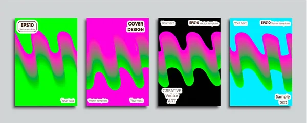 Kreativer Farbiger Einband Cover Design — Stockvektor