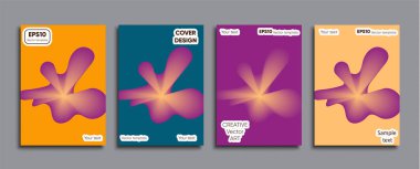 Yaratıcı renkli kapak. Kapak tasarımı.