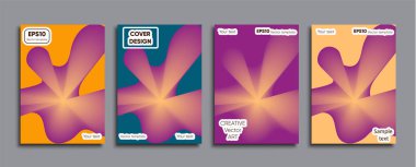 Yaratıcı renkli kapak. Kapak tasarımı.