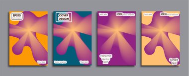 Yaratıcı renkli kapak. Kapak tasarımı.