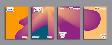 Yaratıcı renkli kapak. Kapak tasarımı.